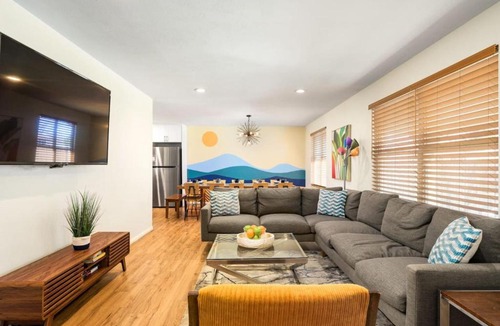 Lamar Heights Area House | The MCM Movie Manor Big Backyard Movie Theater