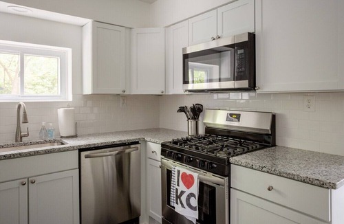 Rosedale House | Trendy KU Med Home Fire Pit, Yard, Westport Area