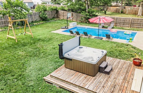 Prairie Village House | Tropical Hideaway: Hot Tub, Pool, Remodeled in Prairie Village