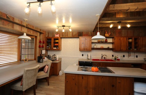 Seward County Cabin | Unique, rustic 4-bedroom cabin near Seward, NE with all the comforts of home.