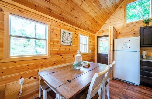 Broken Bow Cabin | Walnut: Sleep 4, Tiny Cabin, Pets, Near Park/Lake