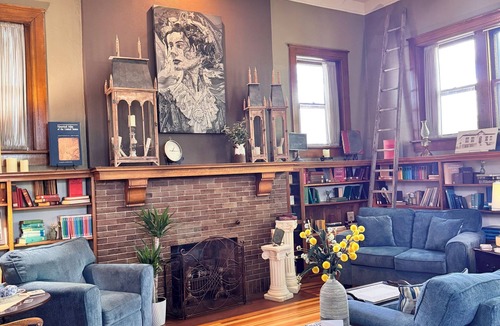 Sterling House | Welcome to this beautifully restored 1916 Carnegie library filled with charm.