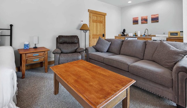 1BR Mountain View Studio with Fireplace,Deck,Views