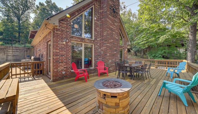 Boat Dock & Fire Pit: Lakefront Paradise in Eucha!