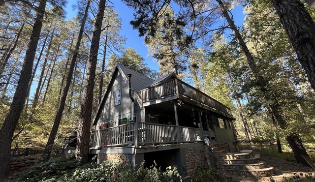 Creekside cabin on East Verde river 14 miles northeast of Payson