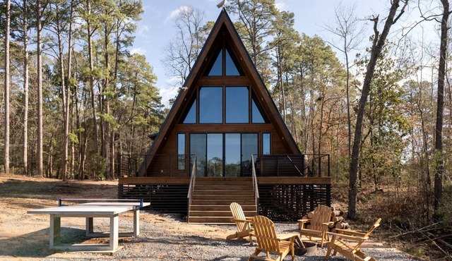 Impressive Luxury A-Frame with Ping-Pong Table in Louisiana