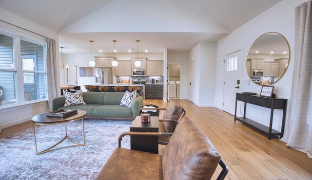 Modern Wooded Retreat | Corporate Housing | Fenced Yard, Pets OK | Near Back 40