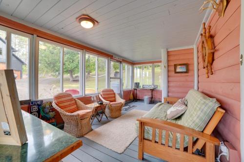 Riverfront Cheboygan Cabin w/Kayaks & Dock!