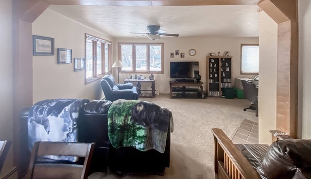 Riverfront home near fishing & hiking with grill, river views, streaming, W/D