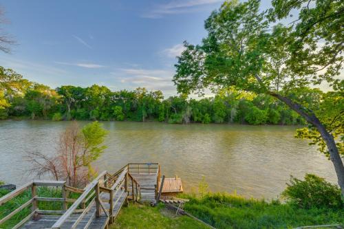 Rustic River Cabin w/Dock + Covered Deck!