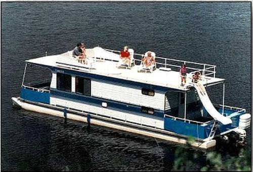 Spacious Cabin-Style Houseboat with Water Slide and Upper Deck Views Near Birch Lake, Babbitt, MN