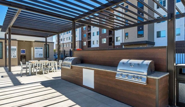 Stylish 2BR Retreat with Year-Round Pool, Gym, Attached Garage, and Proximity to Hill AFB and Local Attractions