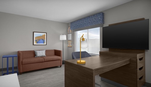 Studio, 1 King Bed, Refrigerator & Microwave (Wet bar)